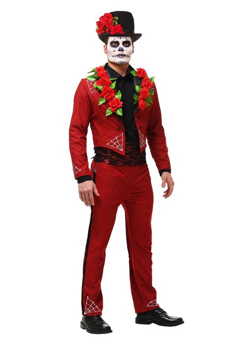 dia de los muertos costume mens